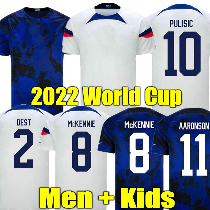 

PULISIC 2022 soccer jerseys McKennie Cup Robinson away USAs Dest Reyna Adams Weah Musah Lletget 22 23 men WOMEN kids football shirts MUSAH PEPI AARONSON, Home adult world patch