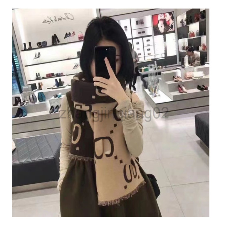 

Designer Cashmere Head Gg Cc Scarf Woman Mens Casual Fashion Brands Autumn Double Sided Cashmere Shawl Brown Scarf Winter Warmth Luxury Square Scarf