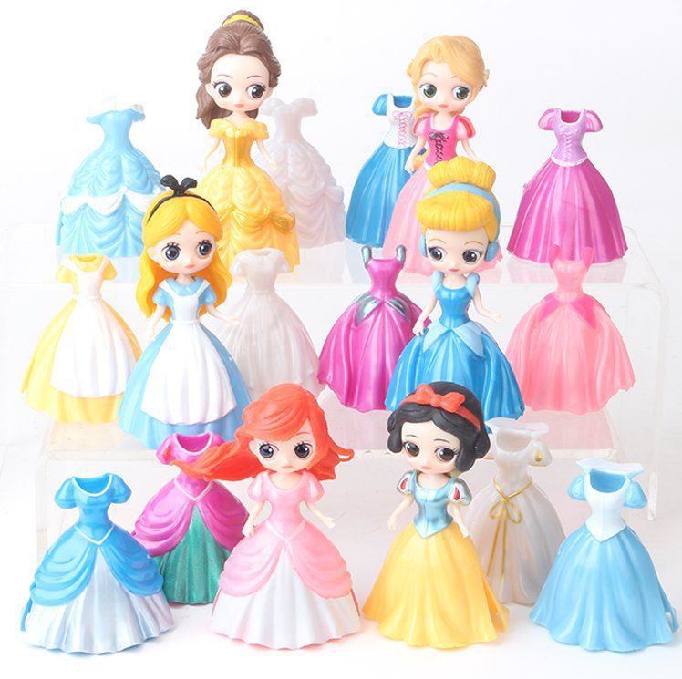 

Disney Genuine Authorized Princess Doll Can Dress Up Home Decoration Children's Play House Toys Holiday Surprise