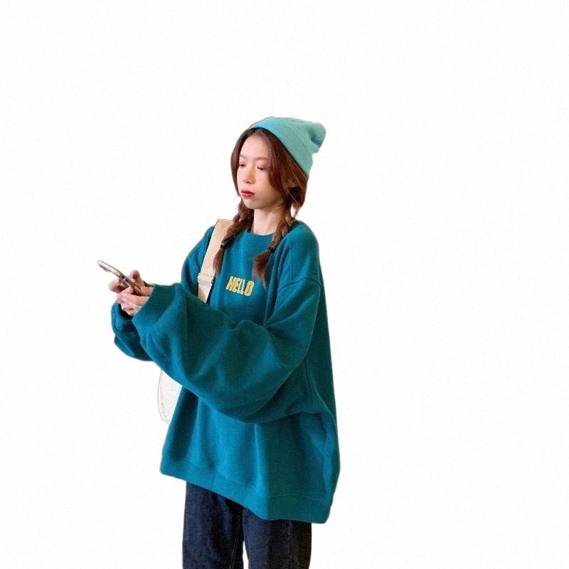 avant bonjour arrière au revoir les femmes sweats mollets en mollet à manches longues à manches longues à swets à capuche féminine hiver