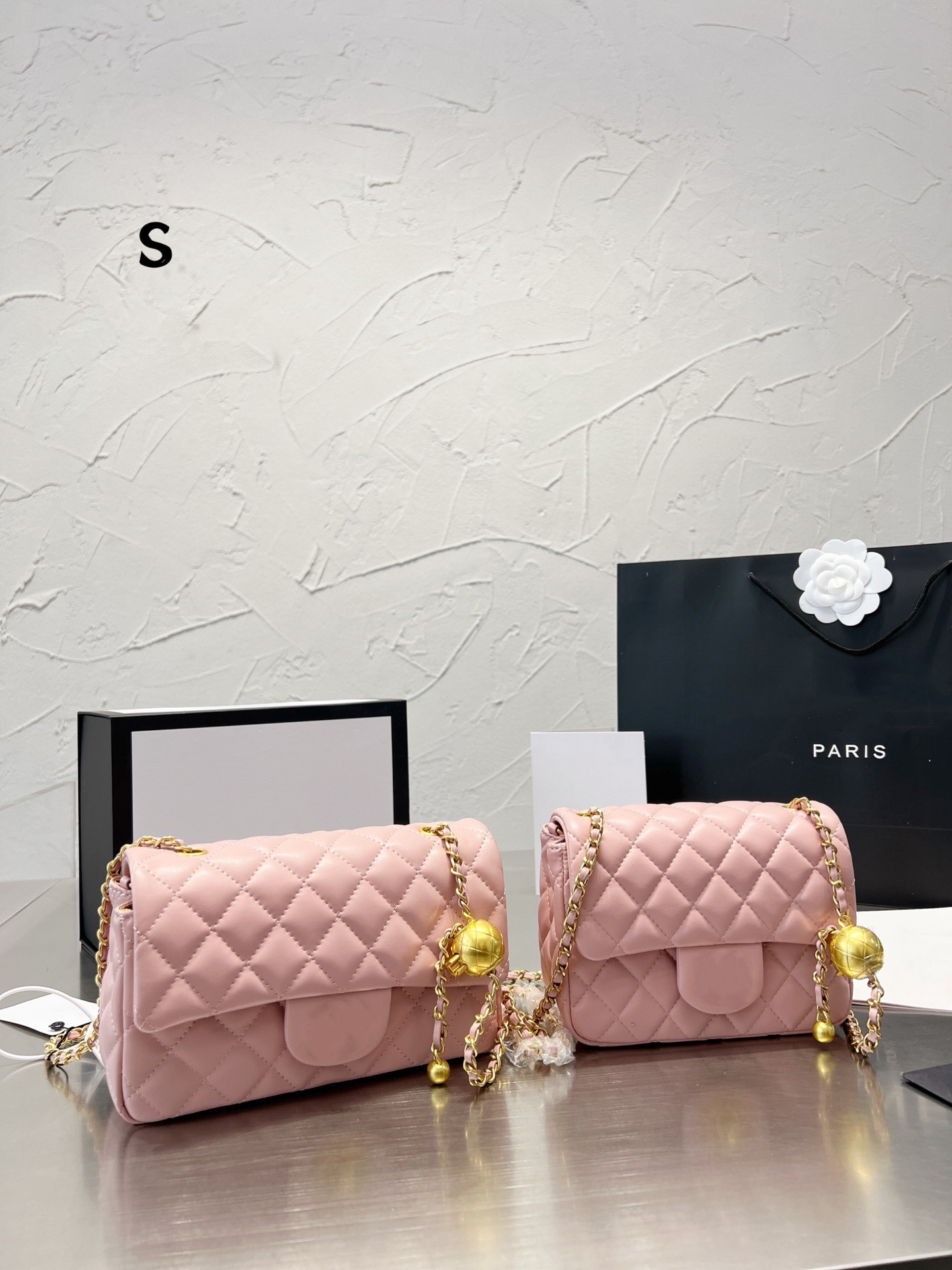 

Designer Bags Handbag Totes Shoulder Cross Body Women High Quality Classic Square Sheepskin Chains bag 8 color 008, Yellow