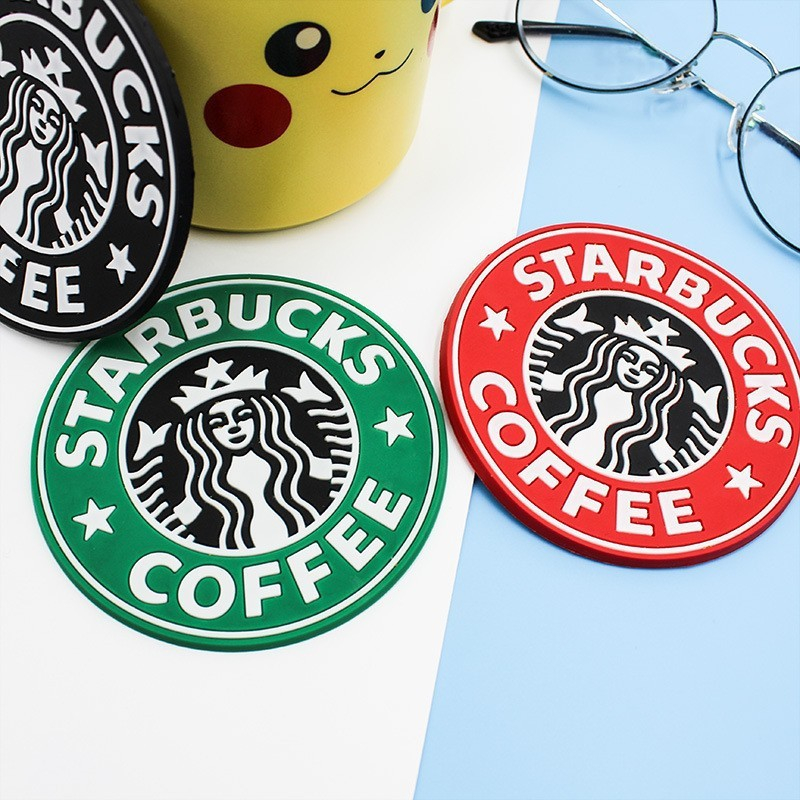 

Starbucks Mats Pads Silicone Coaster Round Wave Insulation Pad Dining Table Mat Ceramic Cup Glass Coaster