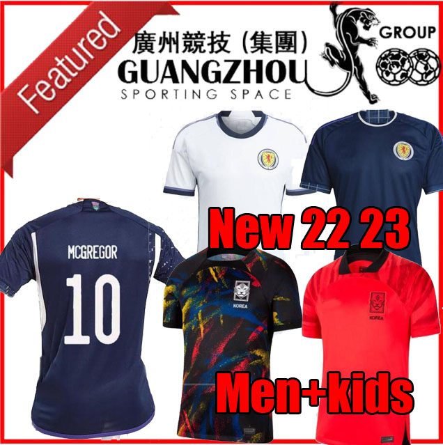 

2022 2023 Scotland Soccer Jerseys National Team John McGinn Scott McTominay Andy Robertson ADAMS HANLEY adult men kids kit home away football shirts top SOUTH KOREA, Home kids