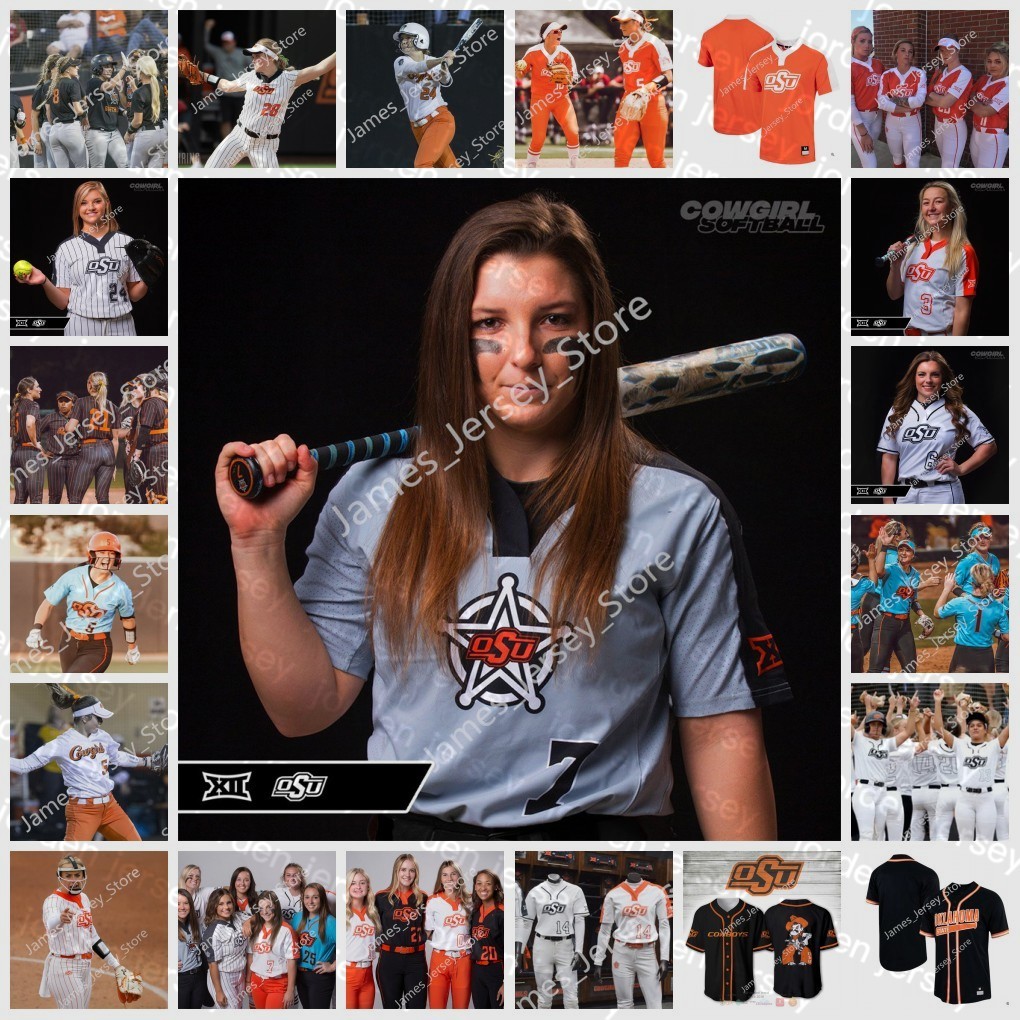 

NEW College Baseball Wears 2022 NCAA Stitched Oklahoma State Cowgirls softball Baseball Jersey OSU 14 KARLI PETTY 16 TATUM CLOPTON 17 HAYLEY