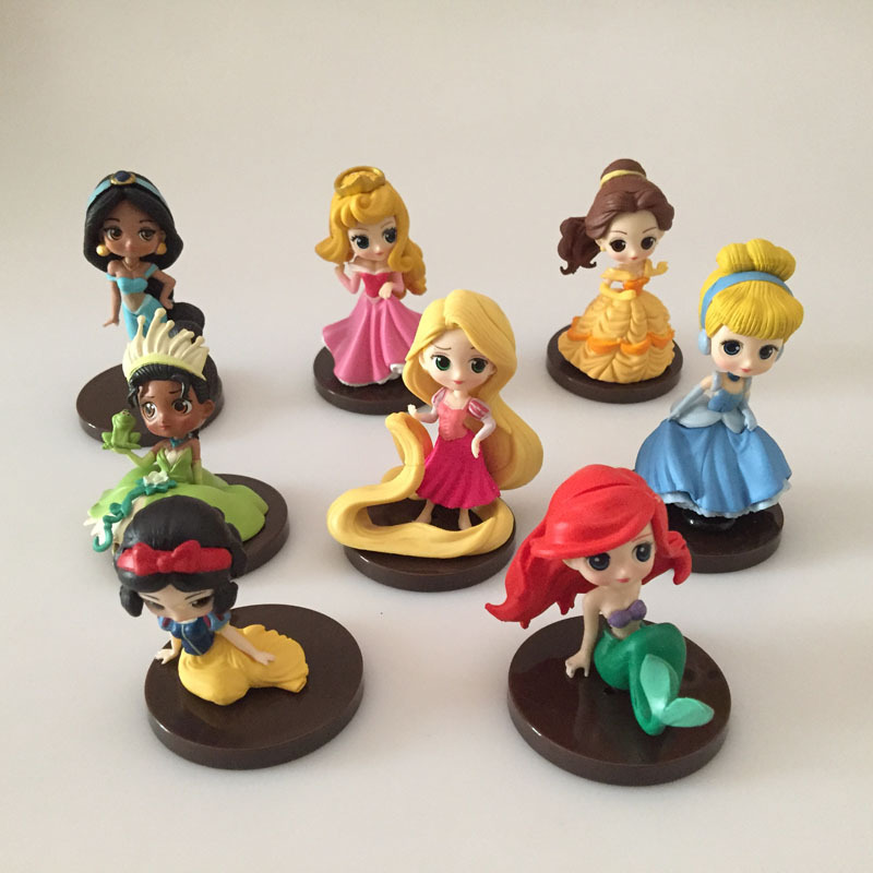 

Disney genuine authorized princess doll small model cake decoration car wedding decoration holiday gift birthday surprise