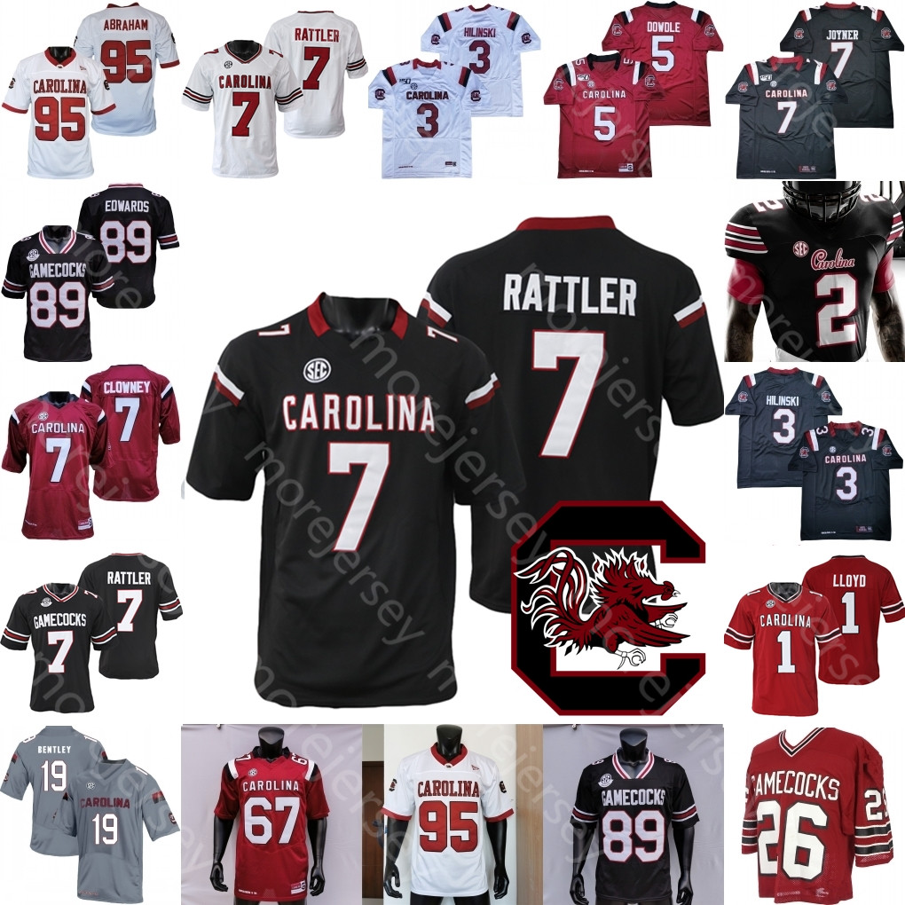 

American College Football Wear South Carolina Gamecock Football Jersey NCAA Spencer Rattler Jalen Brooks Marcellas Dial Antwane Wells Jr. MarShawn LloydB, Red iii