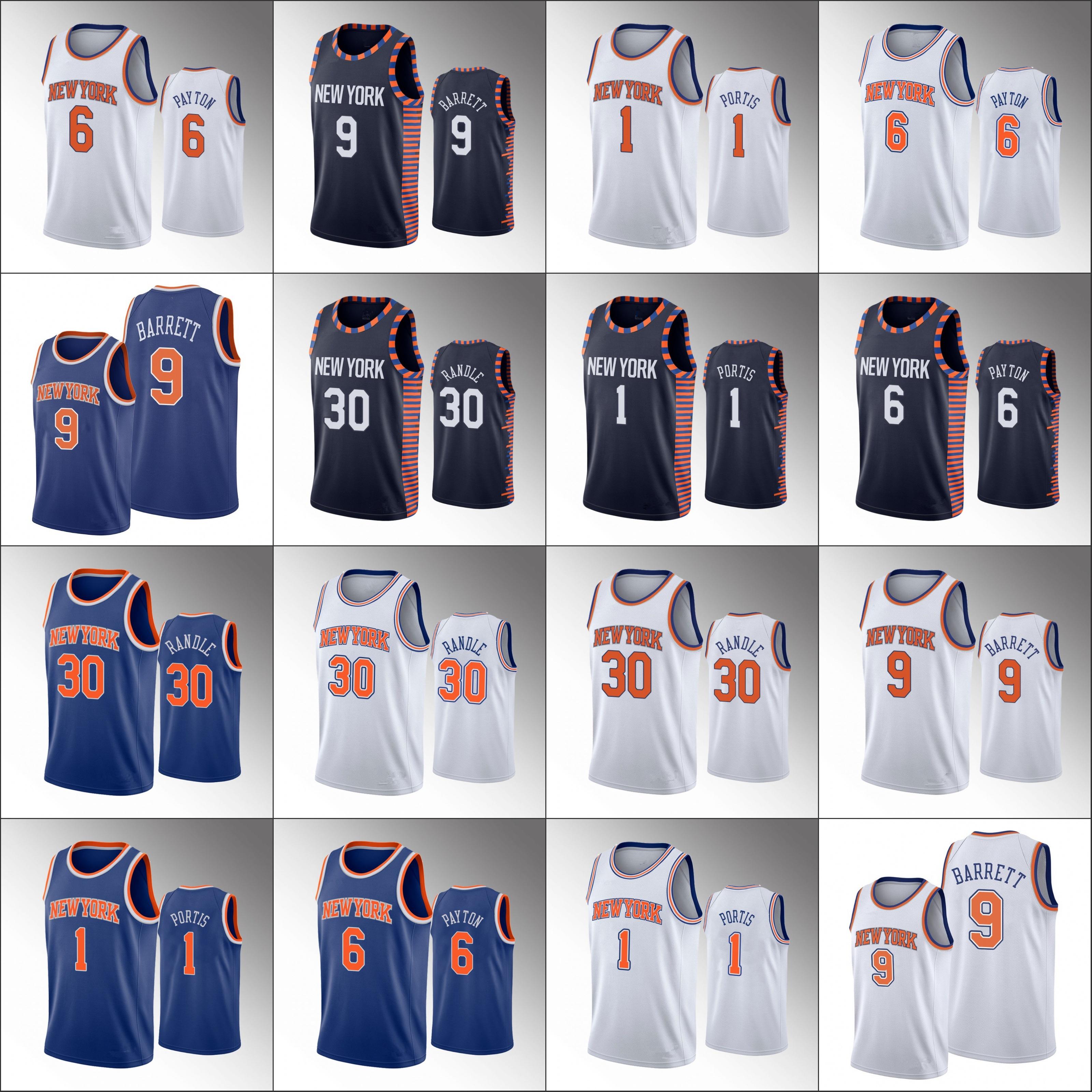 

Jersey Wholesale Custom Men New York''Knicks''Basketball Julius Randle R.J. Barrett Bobby Portis Elfrid Payton''NBA''Women Youth Limited, 111