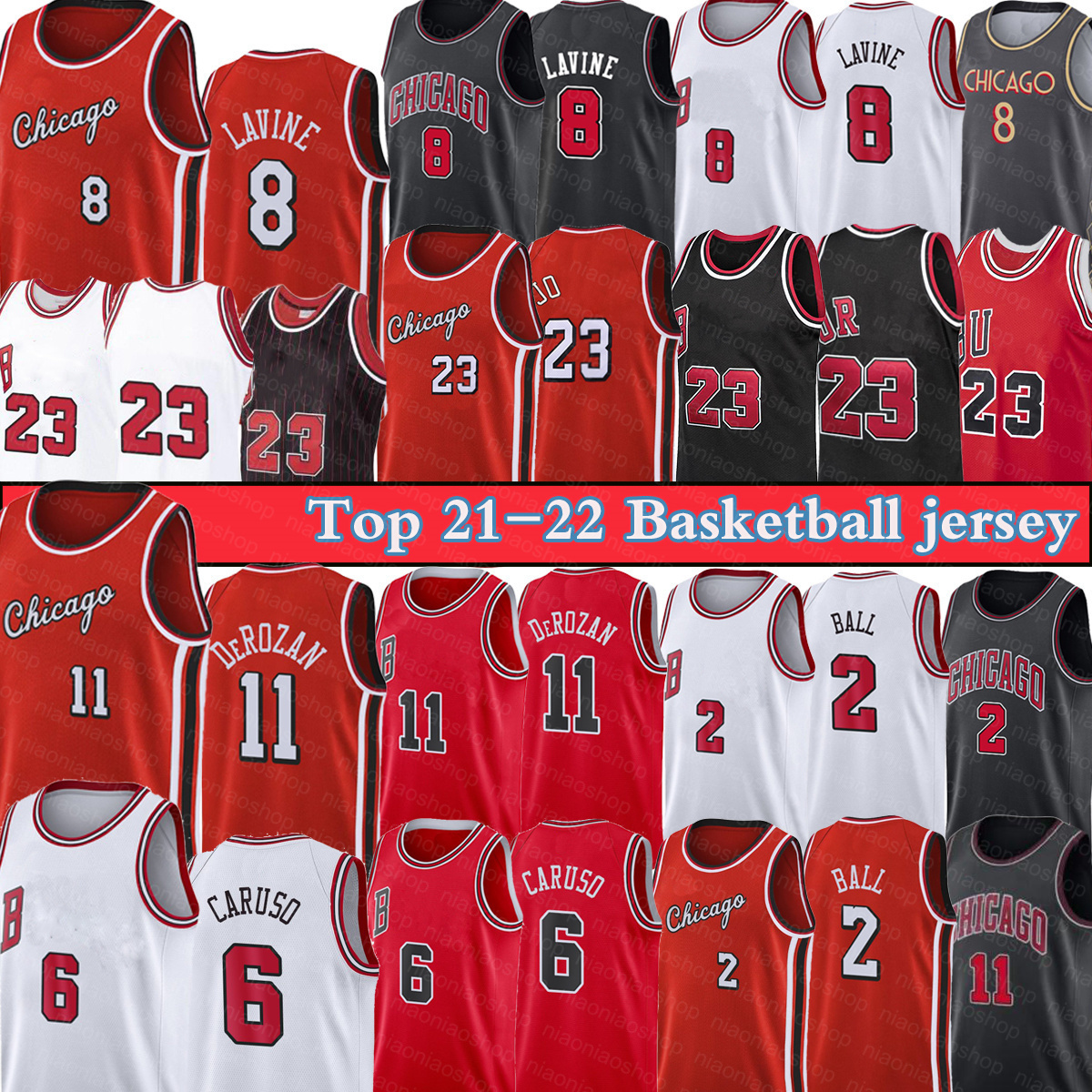 

Jersey Basketball''nba''DeMar 11 DeRozan Lonzo 2 Ball 23 Michael Retro Zach 8 LaVine Alex 6 Caruso Men