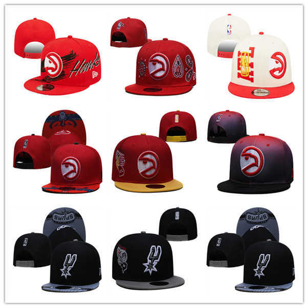 

Men San Antonio''Spurs''hat Atlanta''Hawks''hat navy Green blue black white red Basketball Snapbacks, Colour