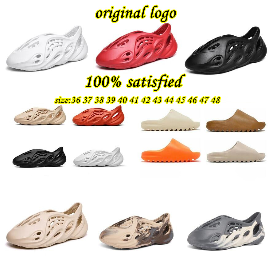 

Designers Sandals Slides Flats Flip Flops Beach Shoes Classic Floral Brocade Leather Rubber Platform Loafers Foam For Men Women large size 36-48, Light gray