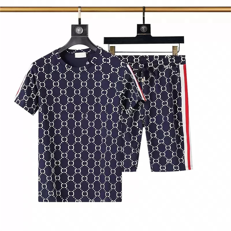 Mens Designers Survêtements Sports d'été Costumes à manches courtes Mode T-shirt Bord de mer Chemises Shorts Ensembles woemns Ensemble Tenues Sur