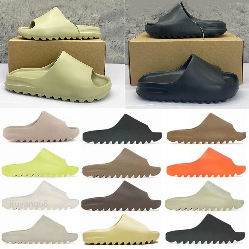 

2022 men's and women's slippers sandals young fashion simple solid color Onyx Ochre White Pure Resin Foam Sandals, Orange