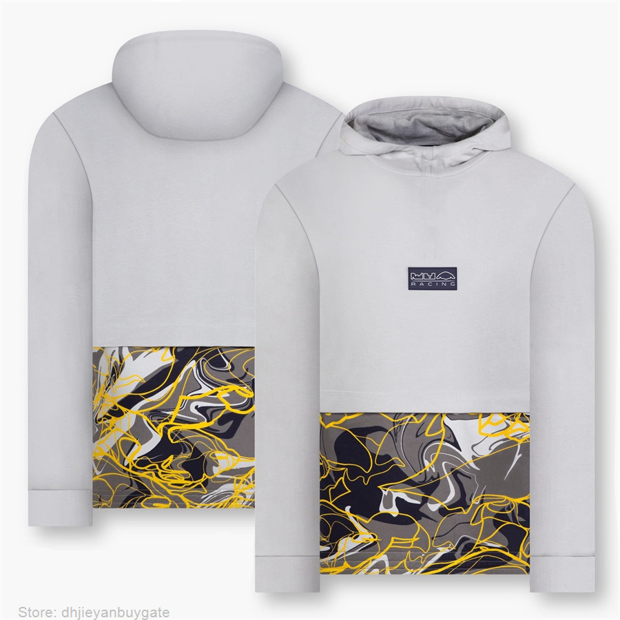 

2022 F1 Red Bul Hoodie Autumn Winter Oversized Sweatshirt Men' Formula 1 Racing Jacket Pullover Casual Hoodies Team Uniform Workwear Customizable, Beige