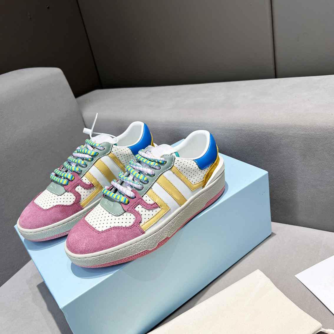 

low Prad CLAY designer Casual Shoes sneaker bumper leather flat sneakers sports stitching classic JL German army training shoes size 35-44, 12