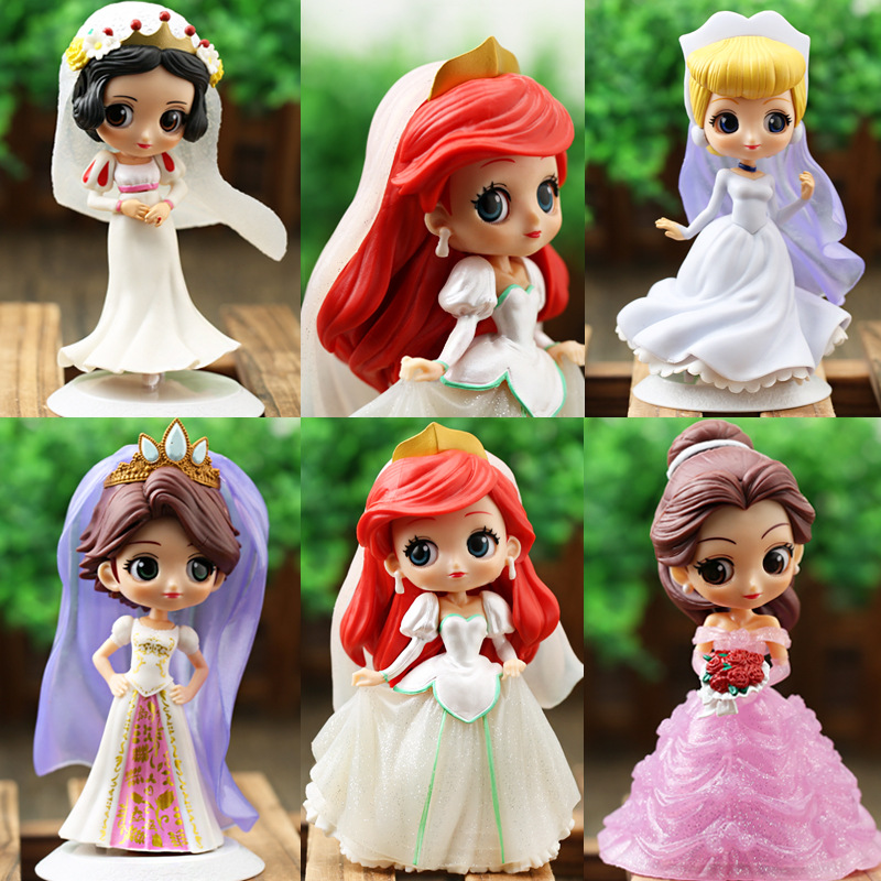 

Disney Genuine Authorized Anime Doll Wedding Edition Princess Model Children's Toys Family Decorations Holiday Surprise