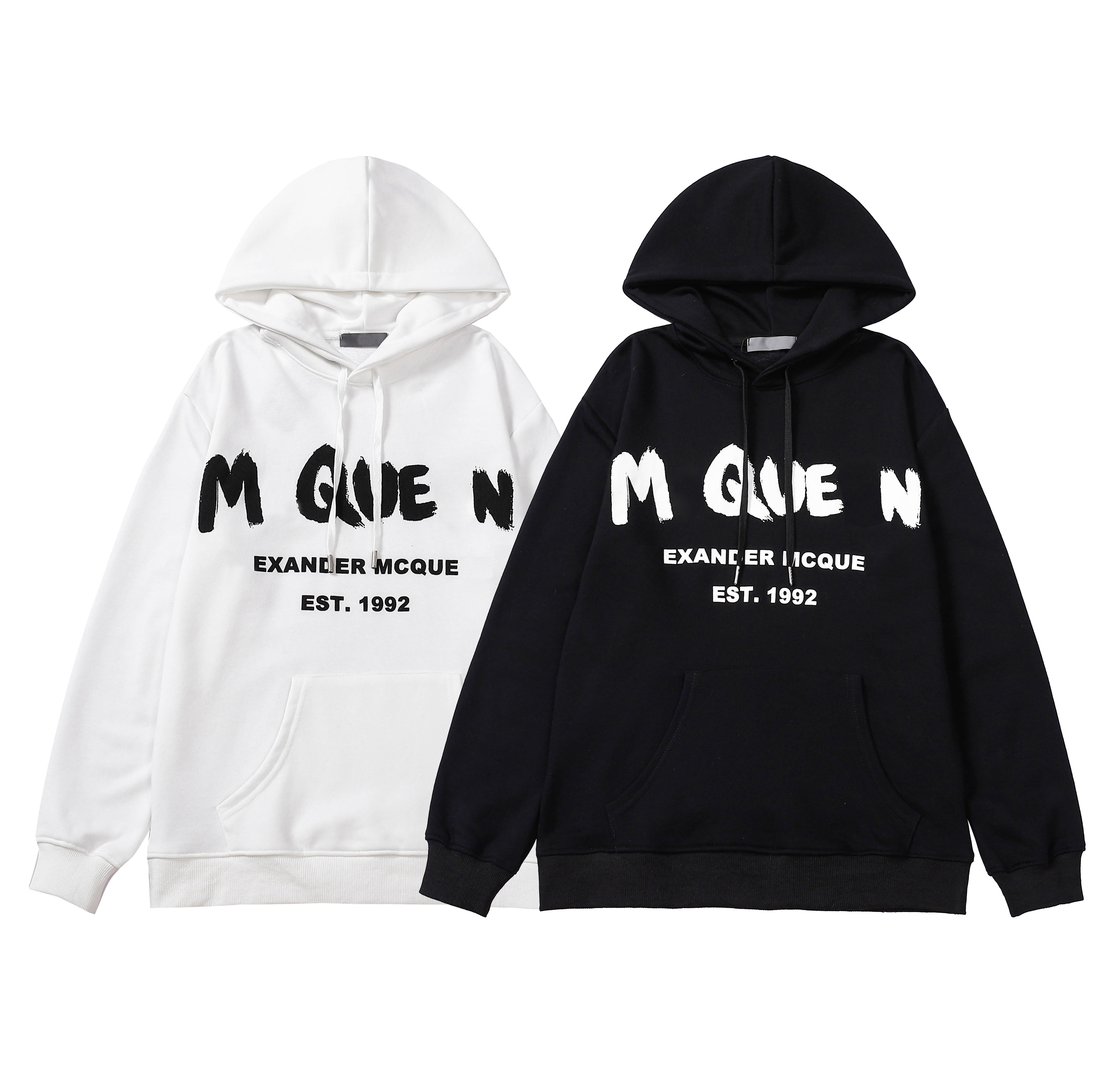 

2023 Men Hoodie Fashion Women Sweatshirts Streetwear Pullover Loose McQueen Hoodies Lovers Tops Clothing Hig h quality