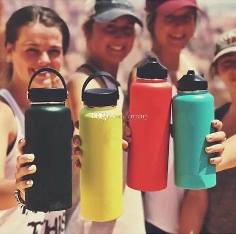 

18oz 32oz 40oz Water Bottle Vacuum Insulated Tumblers 304 Stainless Steel Travel Mugs with lids kettle Space jug Kitchens, Straw cover