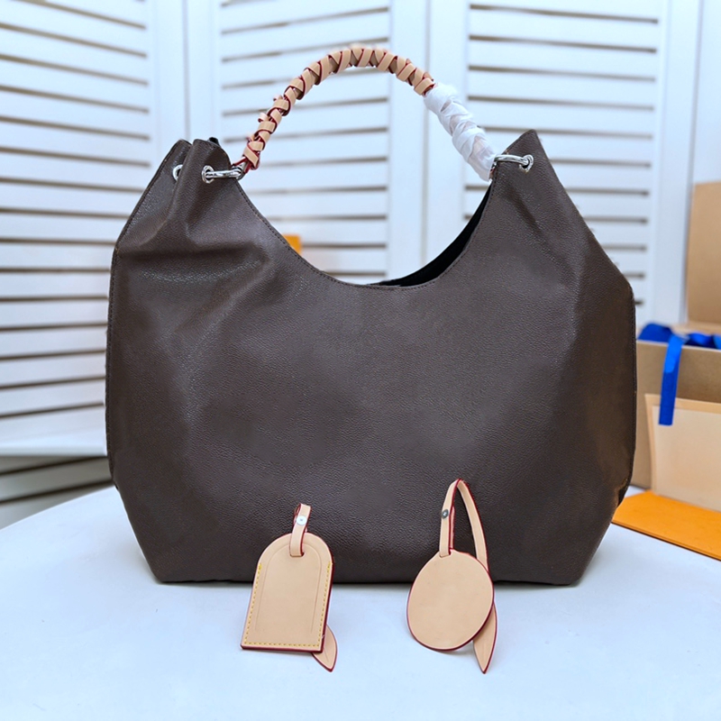 

Top Designer Bag Woman Fashion Shoulder Leather Taurillon Original cowhide old flower Luxury Handbag Real Leather Braided Hobo Shopping Tote Bags, 3#53188 size 35x40x17cm