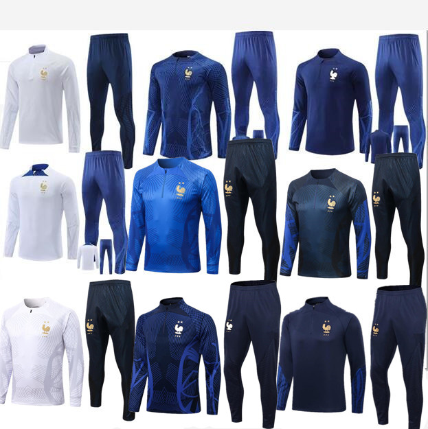 

2022 2023 France tracksuit training suit soccer jersey BENZEMA MBAPPE GRIEZMANN equipe de Sets kids kit Men chandal 22 23 Maillot foot Maillots, 15