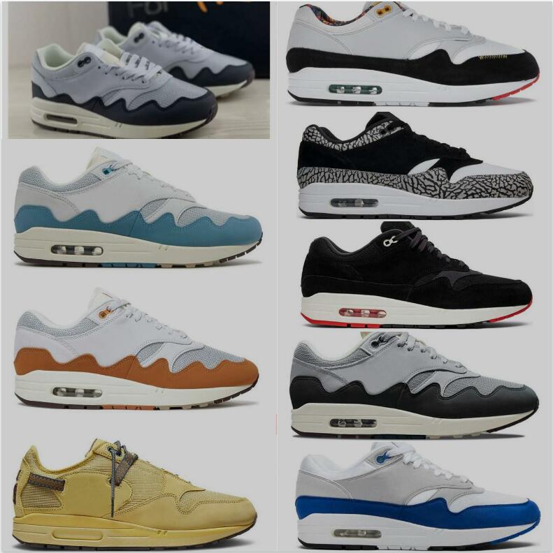 

Top 1 OG Running Shoes Cactus Jack 1s Patta White Black 87 Women Mens Trainers Safari Cobblestone Tour Yellow Kasina Won Ang Orange Obsidian Designer Runner Sneakers, Box
