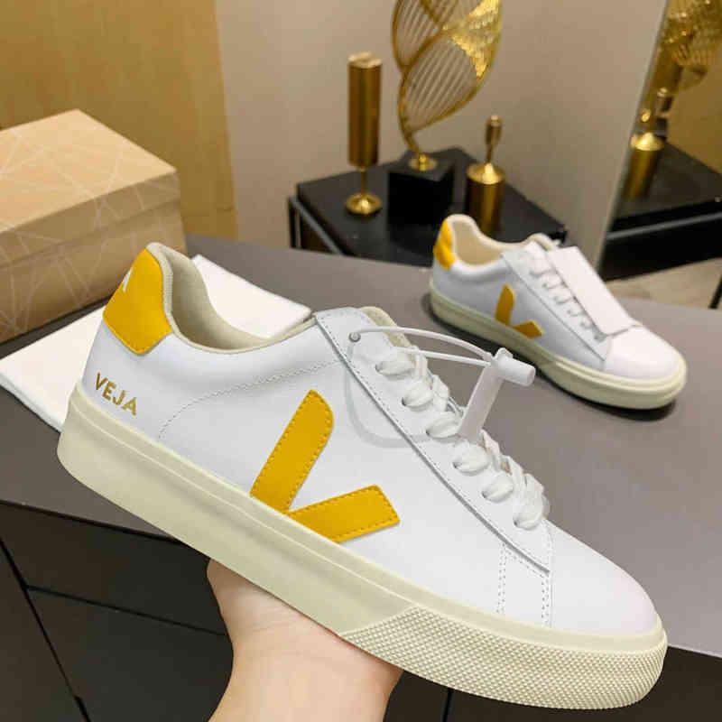 

Veja Campo Wholeoriginal Womens Sneakers Men's Classic White Shoes Unisex Fashion Couples Veja Shoes Vegetarianism Style Size 36-4286c Yhq Cum3, Pink glod