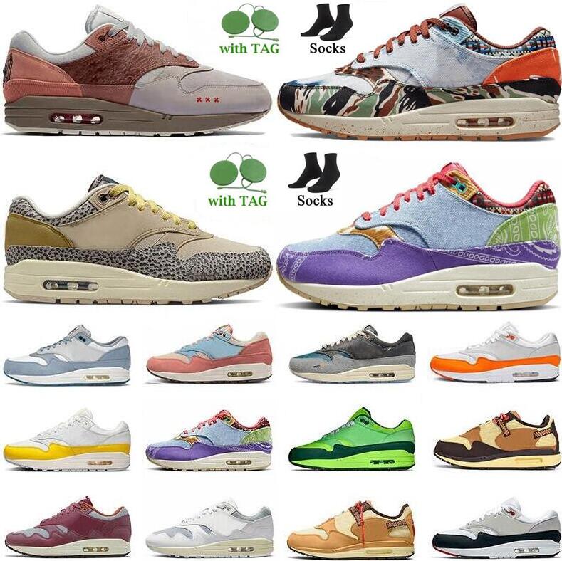 

2022 WITH SOCKS 1 1s running shoes women treeline mens patta waves monarch oregon duck elephant amsterdam concepts safari obsidian sports sneakers trainers Size 47, Women size
