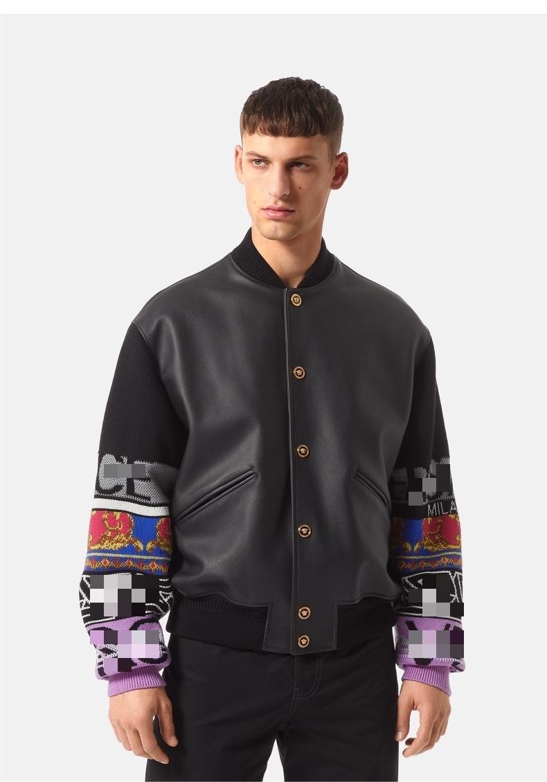 

Men's Jackets Leather Jacket Bomber Motorcycle Men Biker PU Baseball Plus Size  2022 Fashion Casual, Black