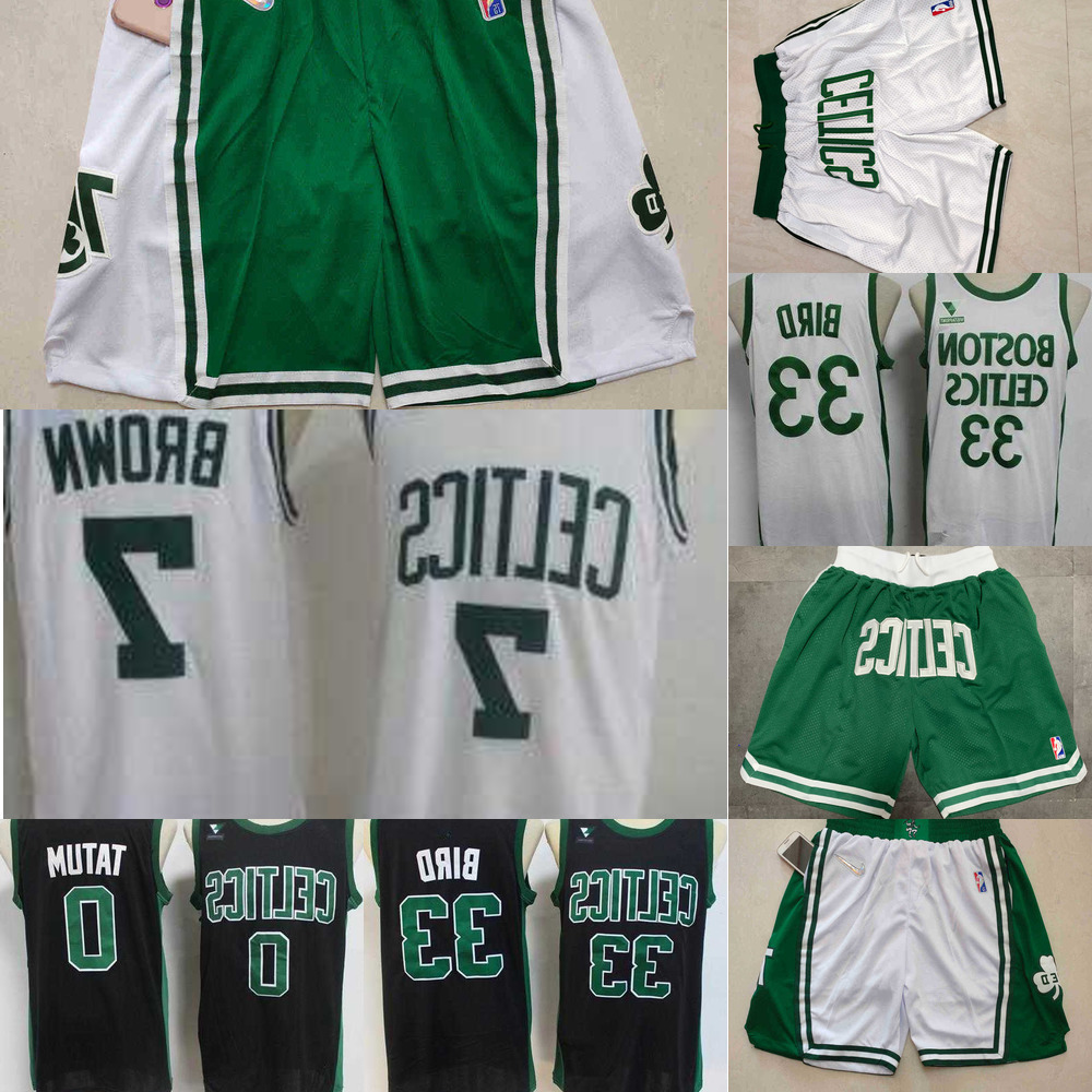 

Basketball Jersey Boston''Celtics''MEN jersey Larry 33 Bird Kemba 8 Walker Jayson 0 Tatum Jaylen 7 Brown Basketball Shorts Black, Color