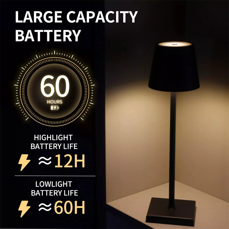 

LED Table Lamp USB battery Power Hotel Desk Lamps Restaurant Bar Modern Wireless Lampada da tavolo senza fili impermeabile decorativa USB Bedside Light