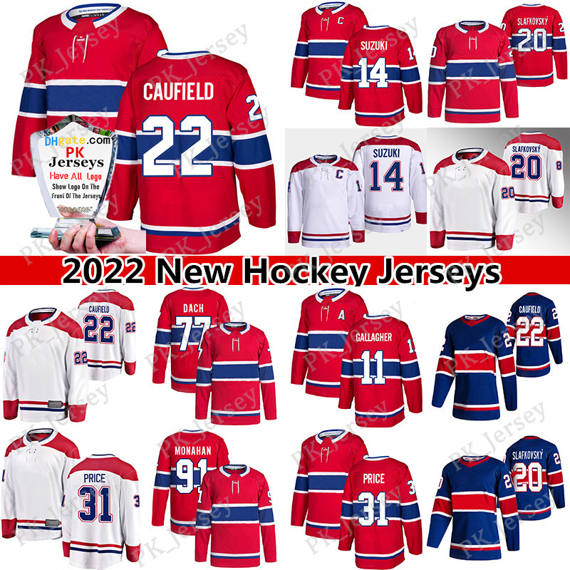 

22 Cole Caufield hockey jersey 20 Juraj Slafkovsky 14 Nick Suzuki 77 Kirby Dach 91 Sean Monahan 31 Carey Price 11 Brendan Gallagher Reverse Retro jerseys, Mix order(please mark the color)