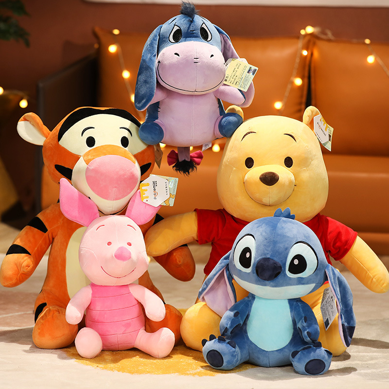 

Disney series anime bear plush toy doll cartoon doll creative birthday gift, Multicolor