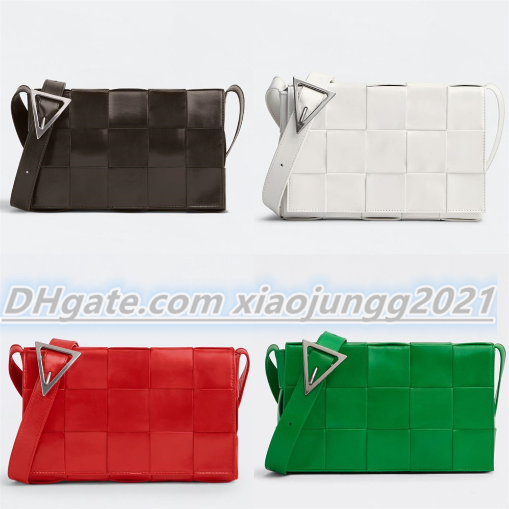 

High hand woven leather shoulder bag Handbag Luxury designer multi color choice Women's handbags Clutch Bags woven pillow Cross Body Bags Purse, Paper box