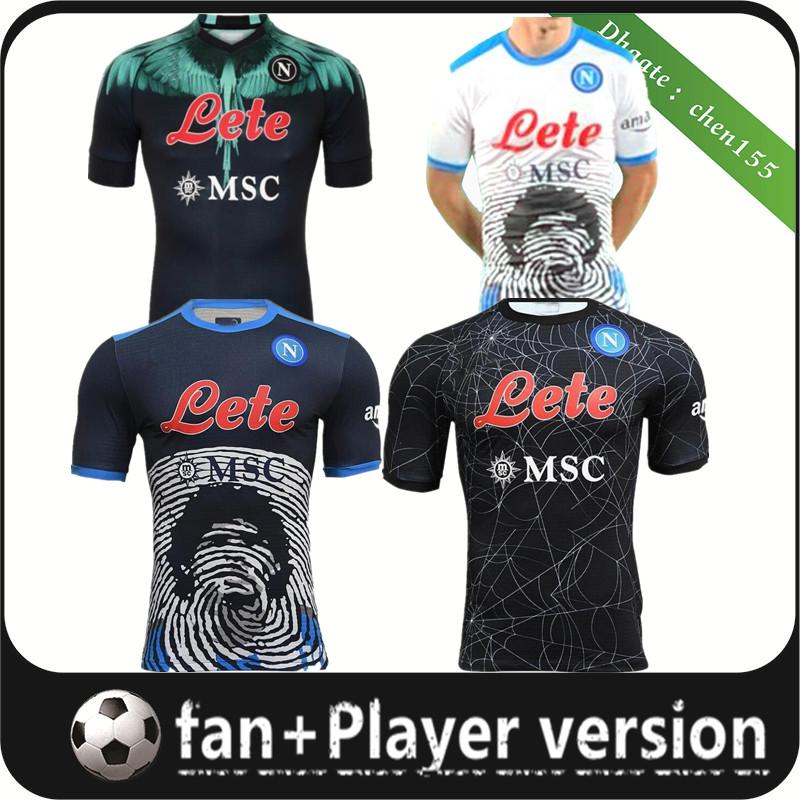 

soccer MARADONA Napoli Soccer Jerseys Halloween 2021 2022 Burlon Maglietta third 4th OSIMHEN INSIGNE 21 22 SSC Naples MAGLIA Limited Edition, Player version