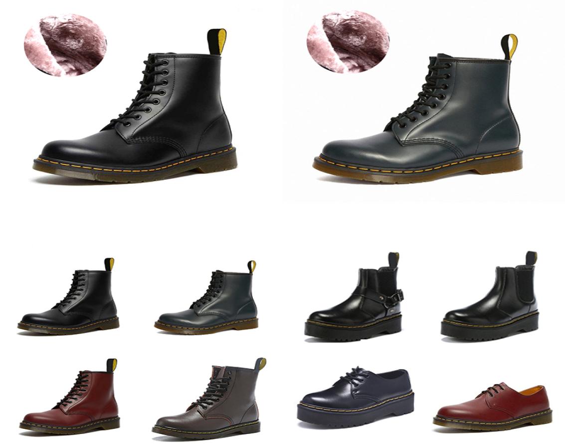 

designer Dr Martins boots Winter leather fur womens mens snow luxury bootie, #22