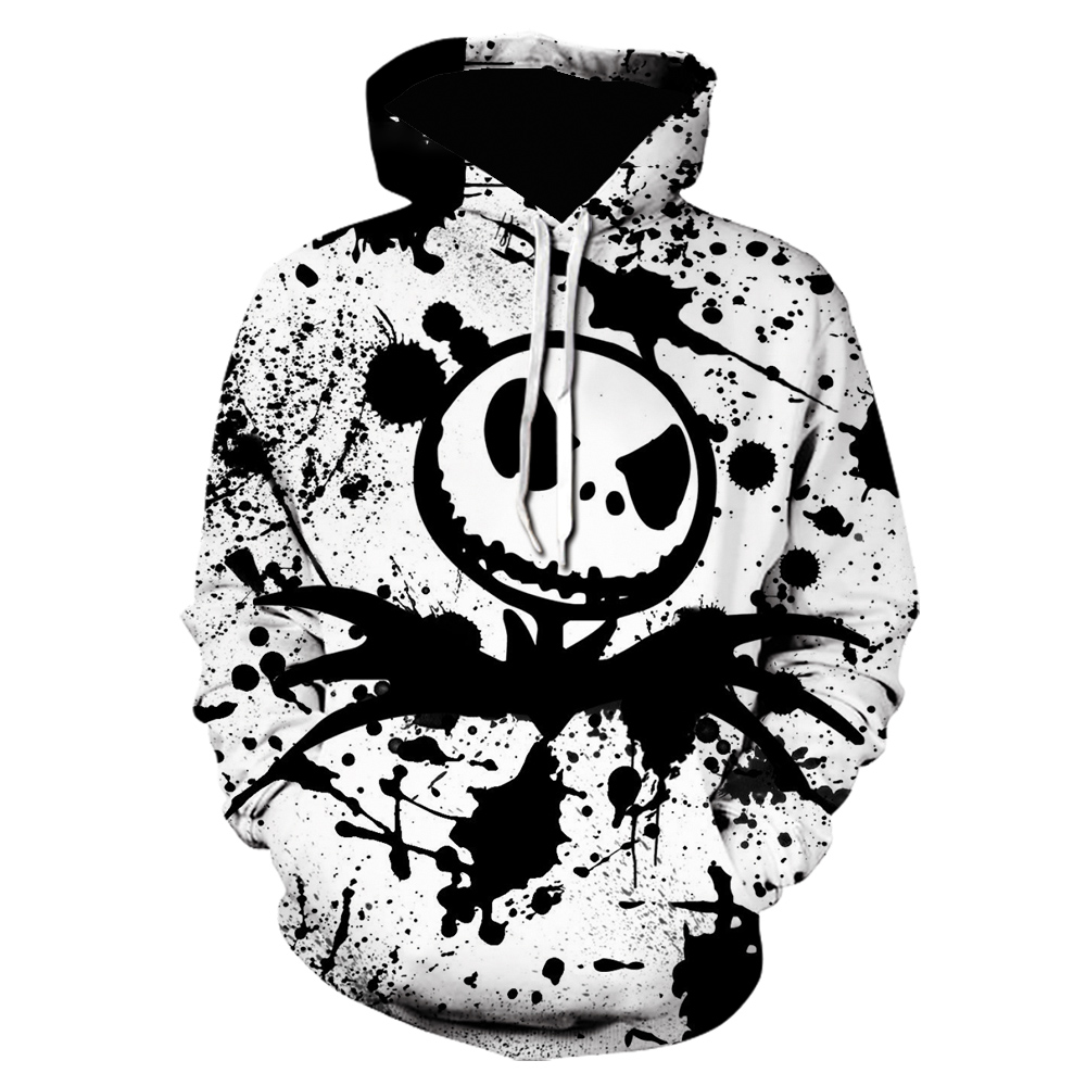 

MenPlus TeesNew Women Halloween Gift 3d Printed Men Hoodie Nightmare Jack, W136