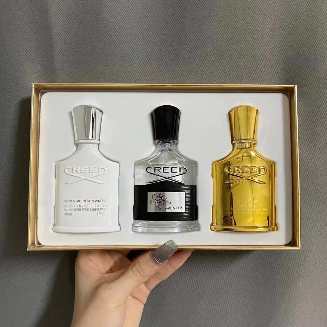 

Men's 30ml 3PCS Creed Cologne Perfume Lasting High Fragrance Gift Box for Men Free Shopping Quality Creed