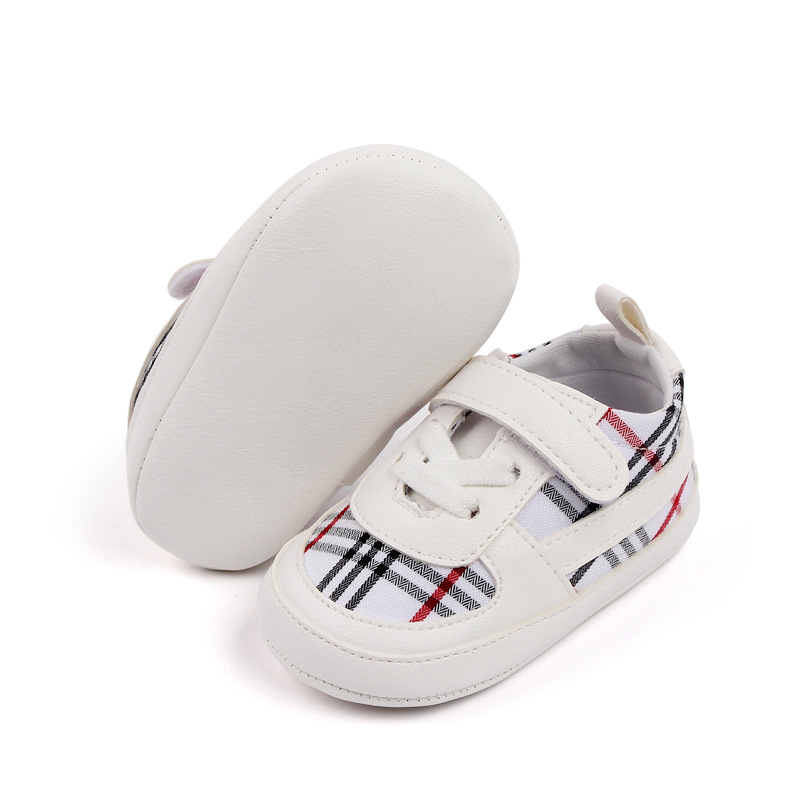 

Baby Shoes Boy Girl Sneaker Soft Anti-Slip Sole Newborn Infant First Walkers Toddler Casual Canvas Crib Shoes, Black