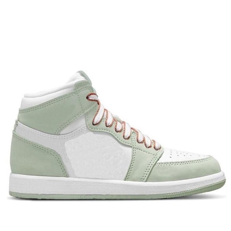 

Basketball Shoes High Top Sneakers Designer Trainers Pine Green Seafoam Volt Gold University Blue Smoke Grey Digital Pink With Box Jumpman 1WW1N, 16