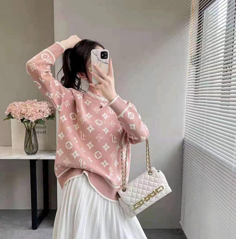 

Women's Sweaters Luxury Designer Brand Autumn Winter Knitted Cardigans Hip Hop Joggers Sweatshirt Korean Coat, 05