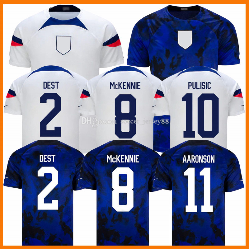 

2022 2023 PULISIC soccer jerseys men kids kits united states 22 23 football shirt usAS REYNA McKENNIE MORRIS DEST YEDLIN Llanez ADAMS HOME AWAY, Men home