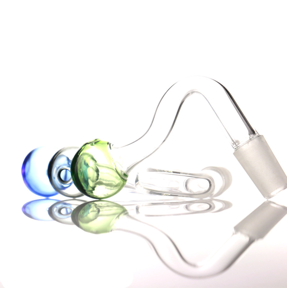 

Factory wholesale 4 Color Glass Smoking Pipes 10mm 14mm 18mm male oil burner pipe Glass Bowl