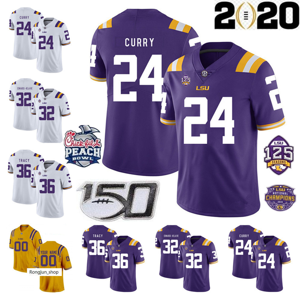 

Jersey Man Kids Woman LSU Tigers NCAA College Football 22 Clyde Edwards-Helaire JaMarr Chase Justin Jefferson Jacob Phillips Nick Brossette, Colour 11