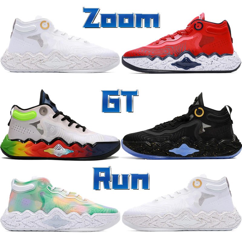 

New Zoom GT Run basketball shoes mens white Black Metallic gold multi Team USA Tie Dye Green Ghost Bright Crimson men Trainers Sports Sneakers EUR 40-46, Shoe box