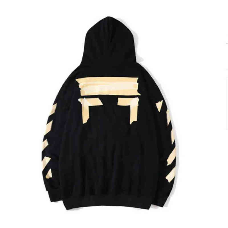 2022% 60 sur le style de mode tendance à la mode peinte Arrow Crow Stripe Sweat à sweat en vrac pour hommes et femmes t-shirts Coatjqm1off Offs W