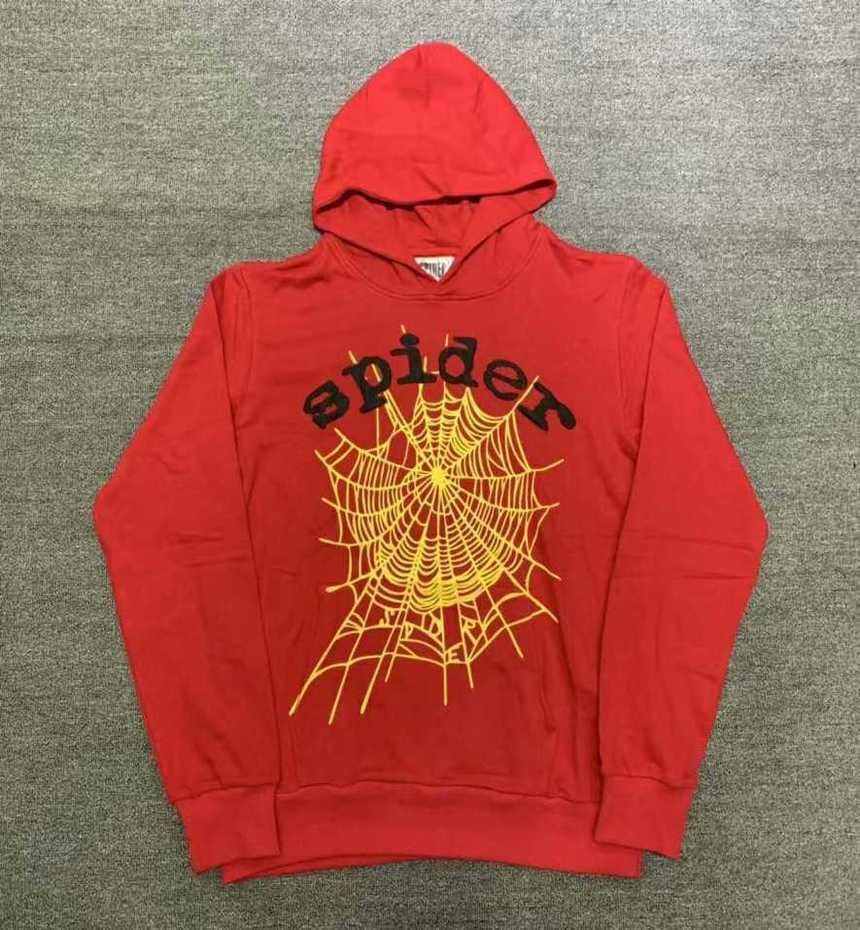 

22SS 2022 Designer Kanyes Style Spider 555 Hoodie Jacket Spi5er 555 Fashion Streetwear Printed Men' And Women' Couple' Sweater Hoody Trend Red Black, 14