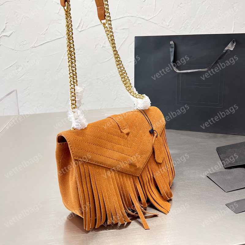 

Tassel Crossbody Women Shoulder Bags Luxury Designer Handbags Fashion Messenger Bag Chian Strap Envelope Original 3 Colors Flap Wallet Classic Purse Wholesale, Increase freight