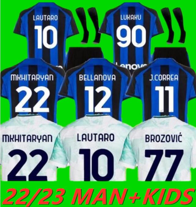 

LUKAKU soccer jerseys BARELLA CORREA INTERS DZEKO GIROUD IBRAHIMOVIC LAUTARO MILANS THEO BRAHIM 21 22 23 football shirt 2022 2023 uniforms men kids kits sets 646