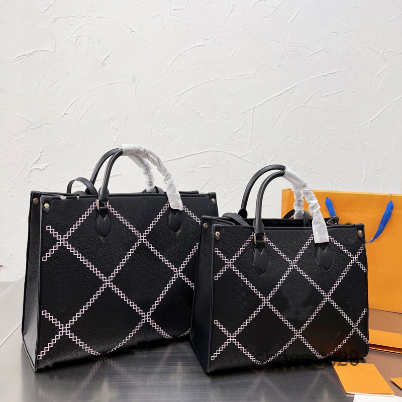 

Handbag Evening Bags Onthego Bag Large Tote Shopping Bags Medium Long Strap Shoulder Bag L Letter Pattern Genuine Leather High QualityMulti