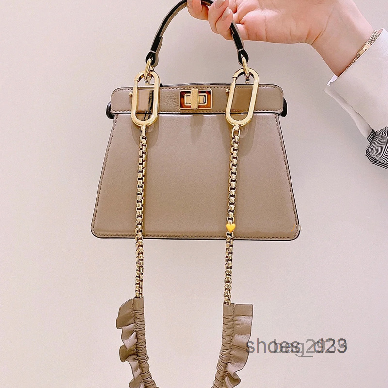 

Bags Handbag Evening Women Tote Bag Chain Crossbody Shoulder Bags Genuine Leather Removable Strap Solid Gold Metal Color Top Quality Wallet