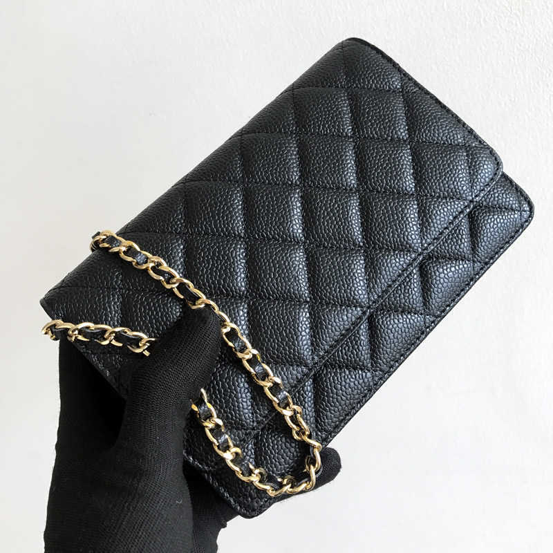 

luxury brand woc fashion bags women's designer wallet card holder real leather chain bag mobile phone shoulder handbags, Cowhide silver